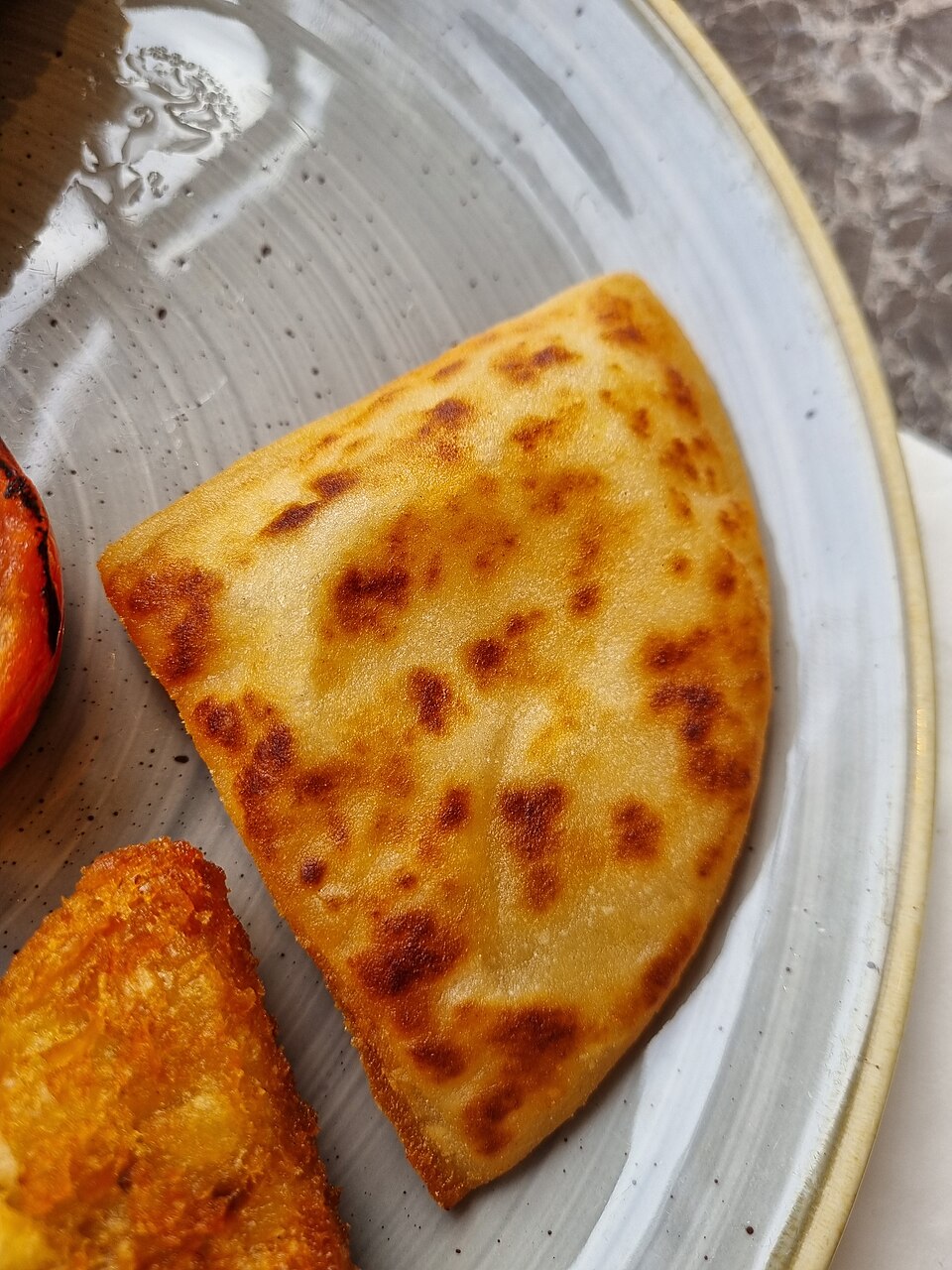 A golden, griddled Scottish potato scone