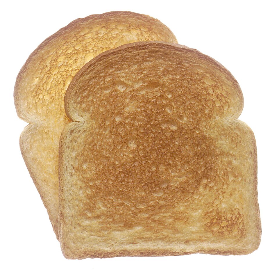 Slices of toasted bread