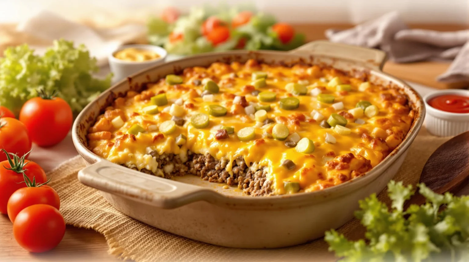 Cheeseburger Casserole