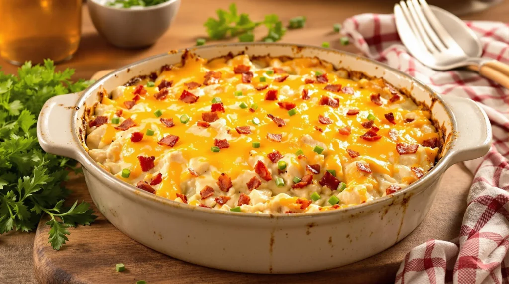 Chicken Bacon Ranch Casserole