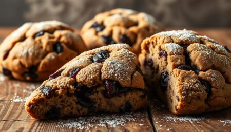 Chocolate Cherry Scones
