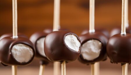 Chocolate Covered Marshmallow Pops