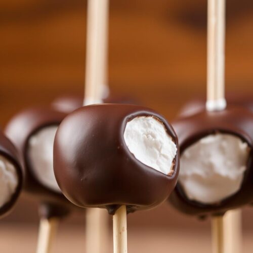 Chocolate Covered Marshmallow Pops
