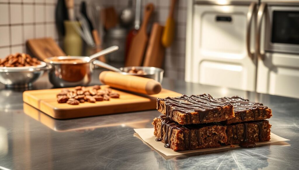 Chocolate Pecan Bars preparation steps