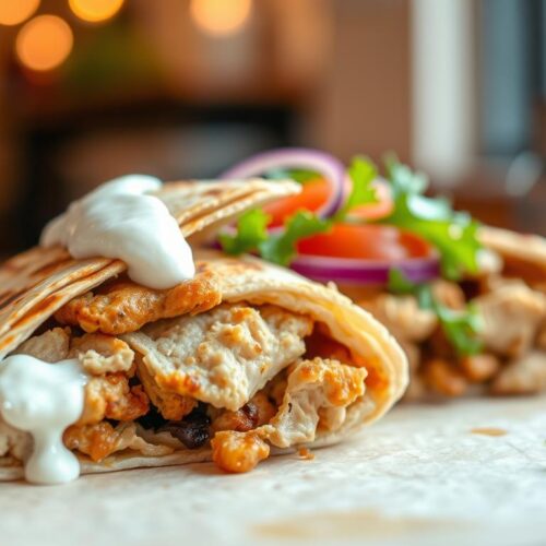 Greek-Style Chicken Shawarma Quesadillas