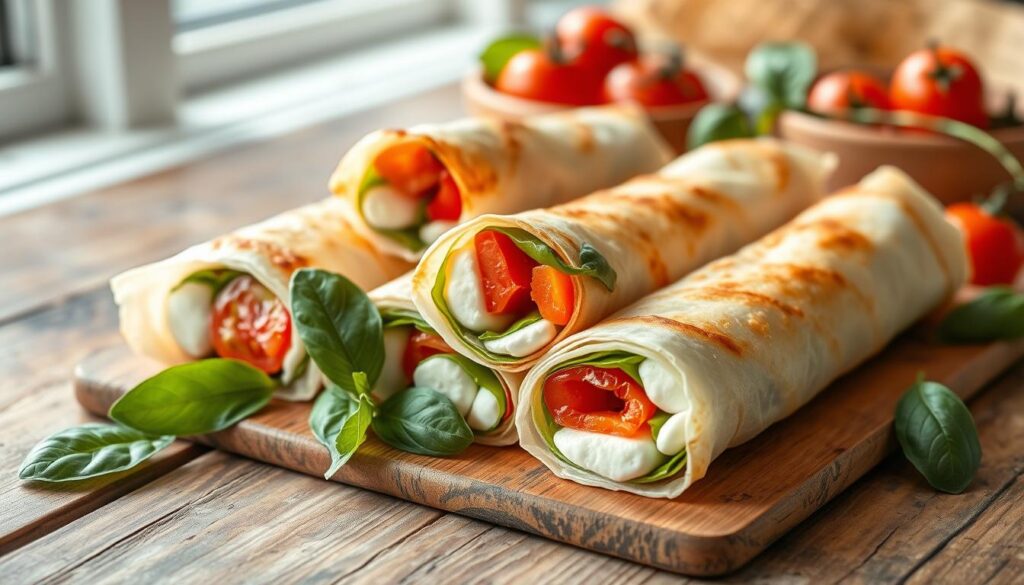 Italian Caprese Spring Rolls