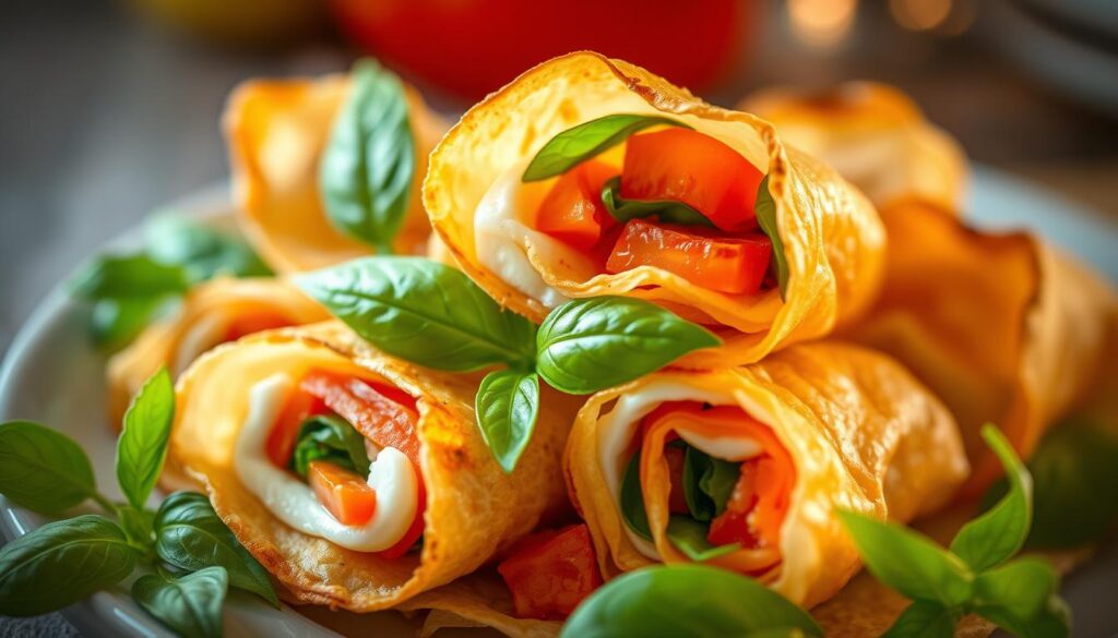 Italian Caprese Spring Rolls
