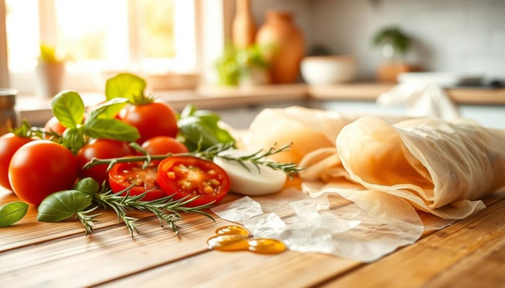 Italian Caprese Spring Rolls ingredients