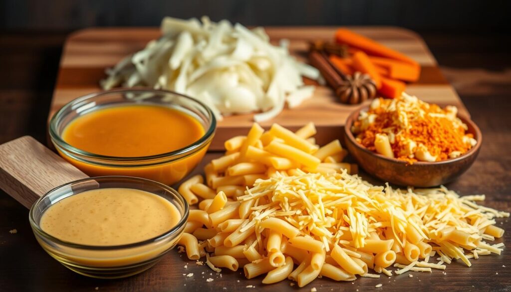 Japanese Curry Mac and Cheese ingredients