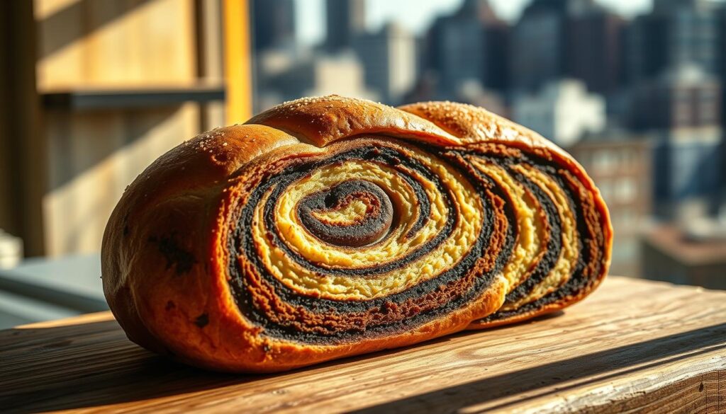 Jewish chocolate swirl bread