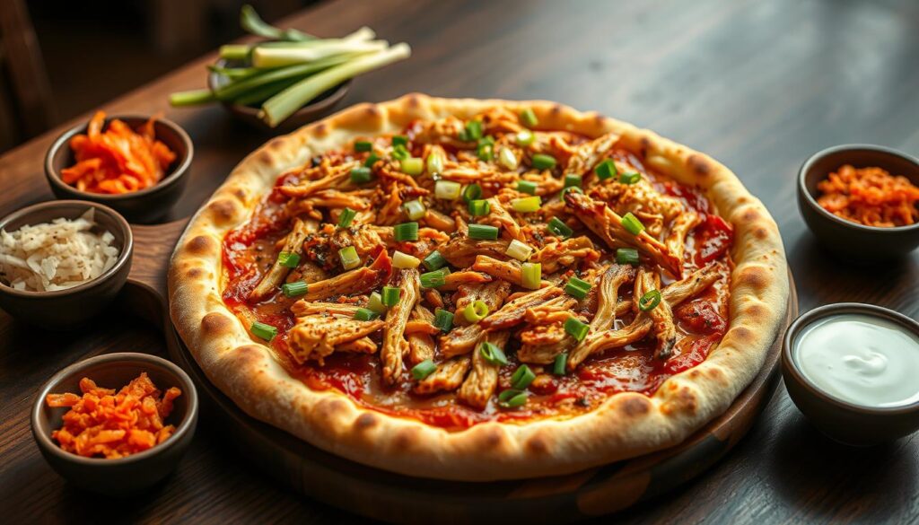 Korean BBQ Chicken Pizza Serving Suggestions