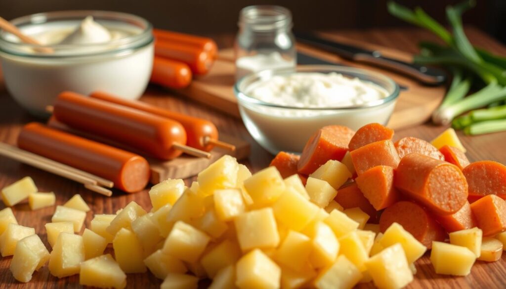 Korean corn dog ingredients