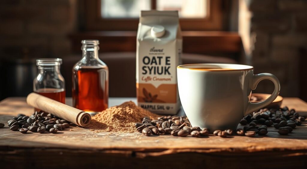 Maple Cinnamon Oat Milk Latte ingredients