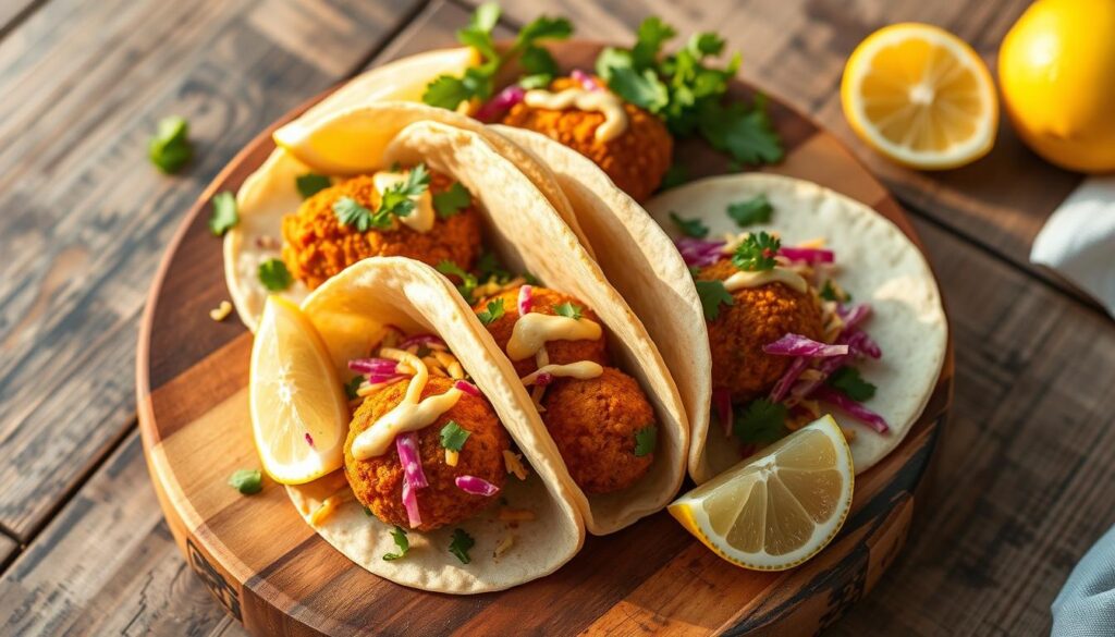 Mediterranean Falafel Tacos Serving Suggestions