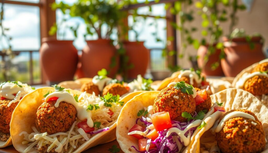 Mediterranean Falafel Tacos Variations