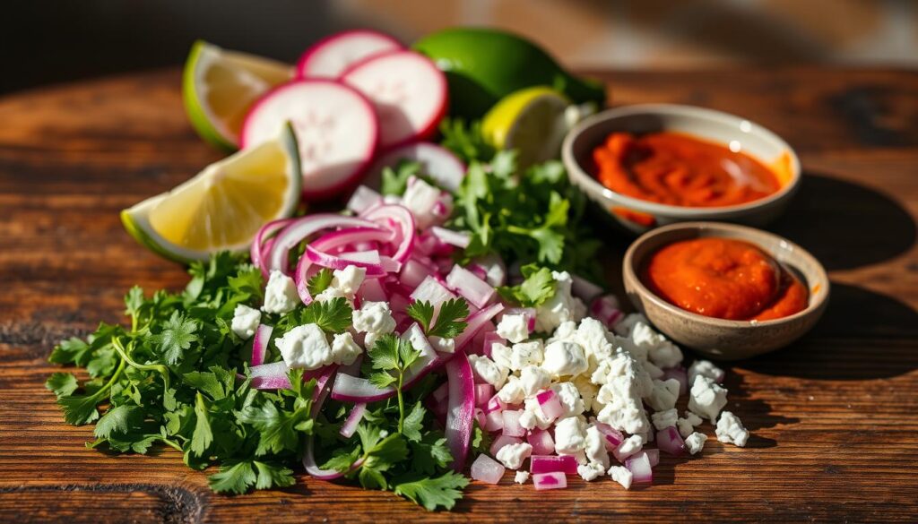 Moroccan-Spiced Fish Tacos Toppings