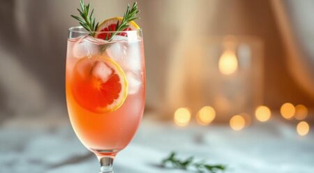 Rosemary Grapefruit Sparkler