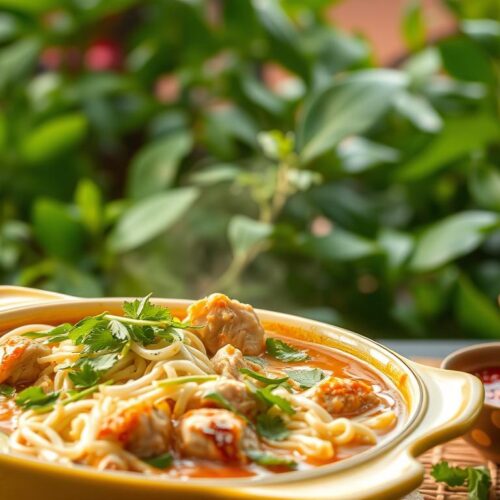 Vietnamese Pho-Inspired Chicken Noodle Bake
