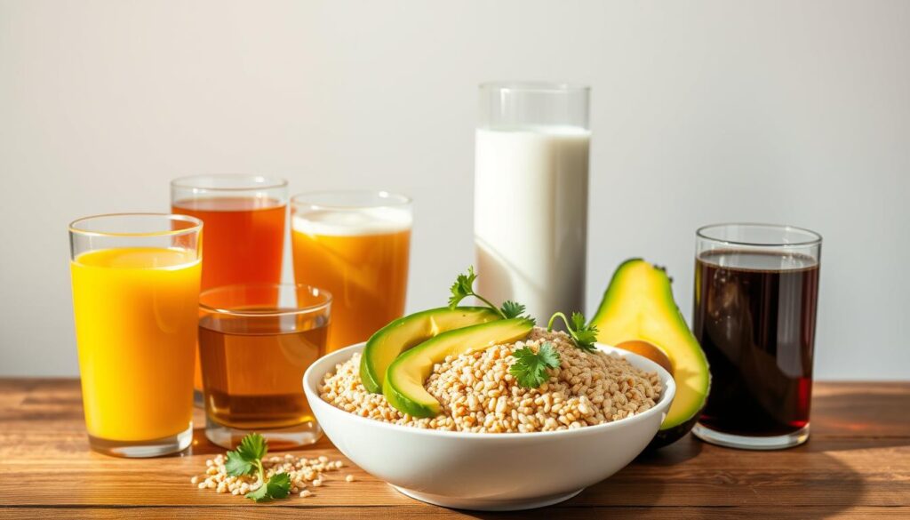 beverages for quinoa bowl