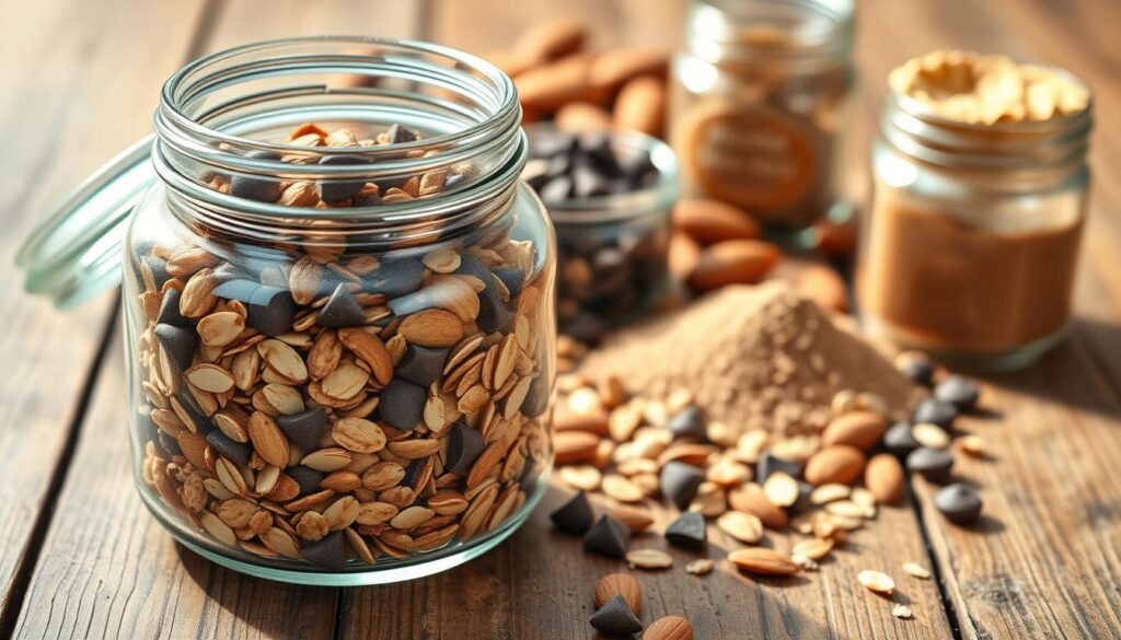 chocolate almond butter granola ingredients