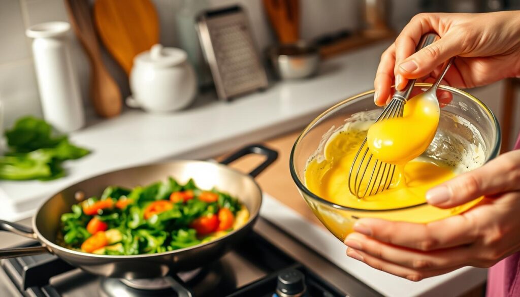 cooking techniques for frittata