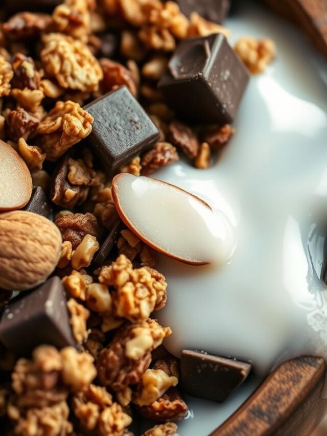 Chocolate Almond Butter Granola