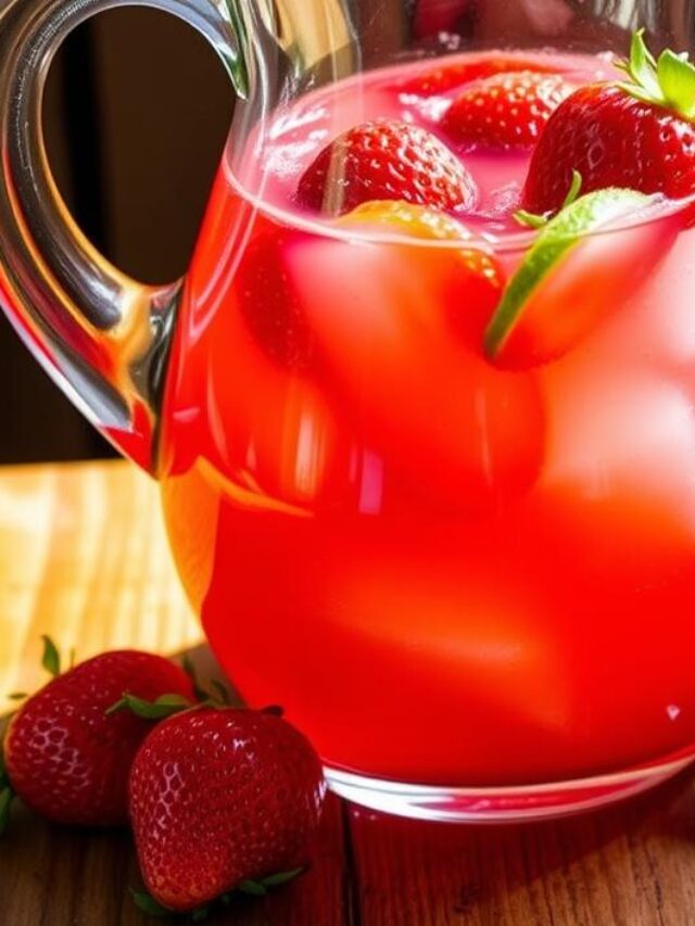Refreshing Strawberry Lime Agua Fresca