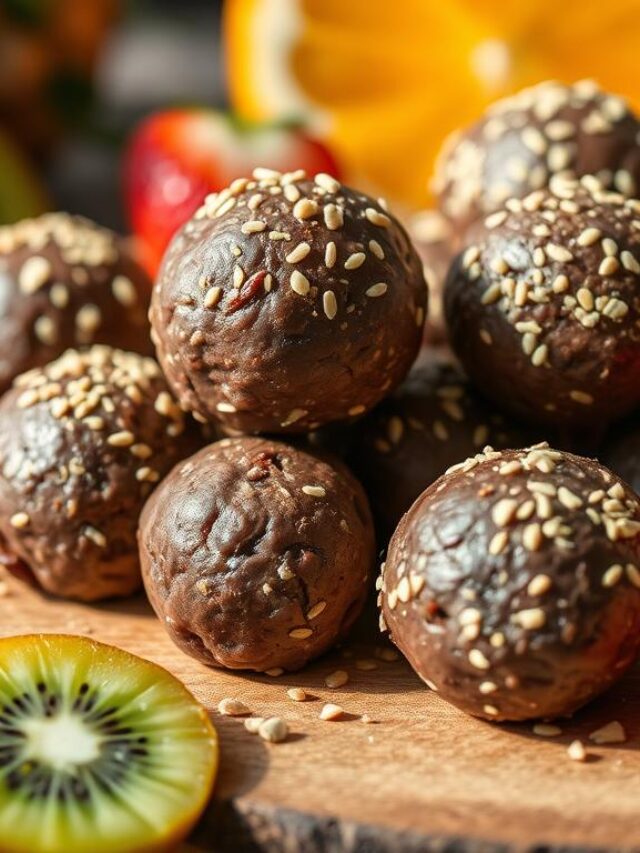 Chocolate Tahini Energy Balls