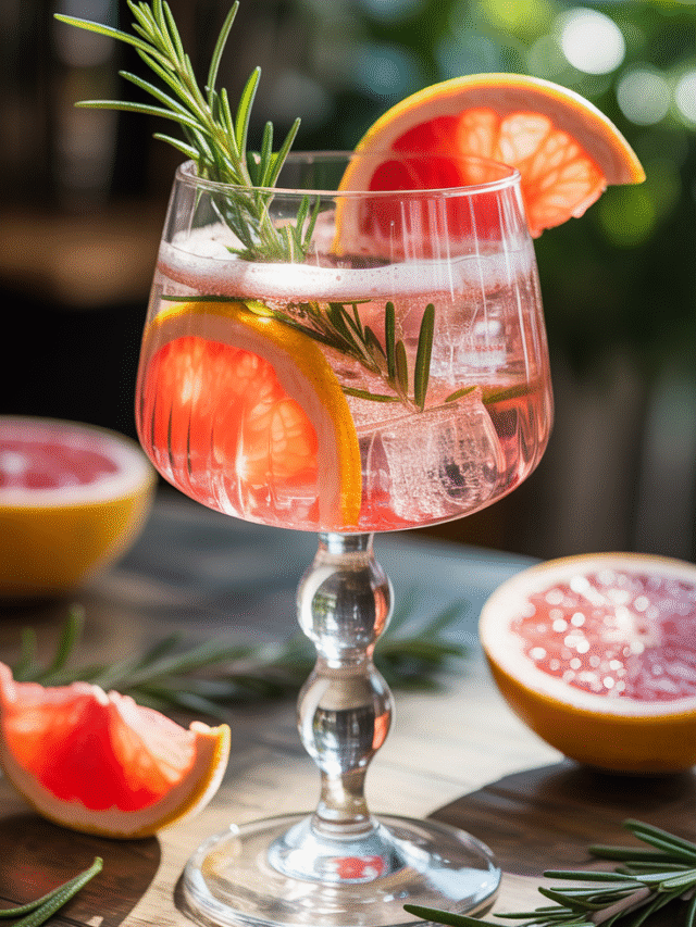 Rosemary Grapefruit Sparkler