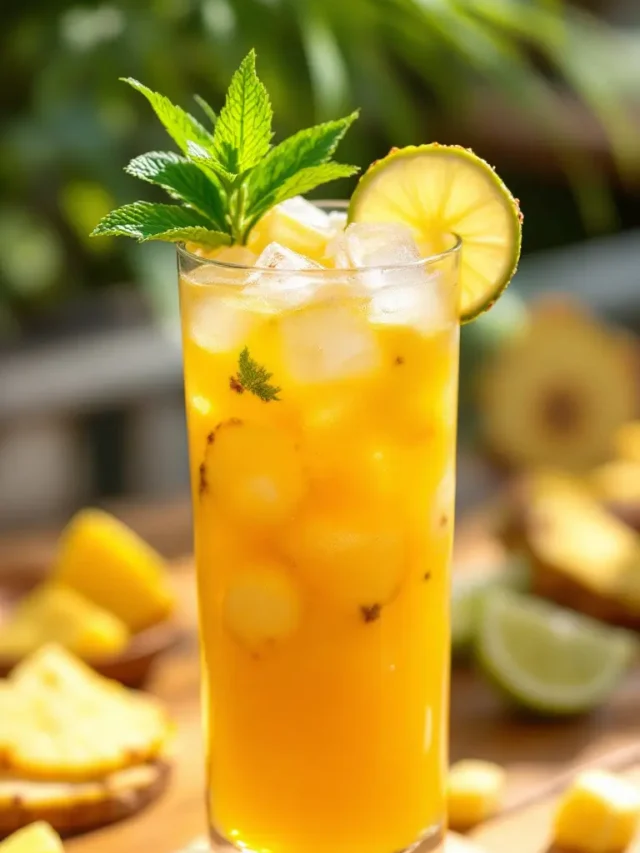 Spicy Pineapple Ginger Cooler for Hot Days