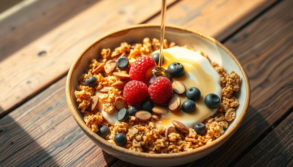 delicious granola breakfast bowl