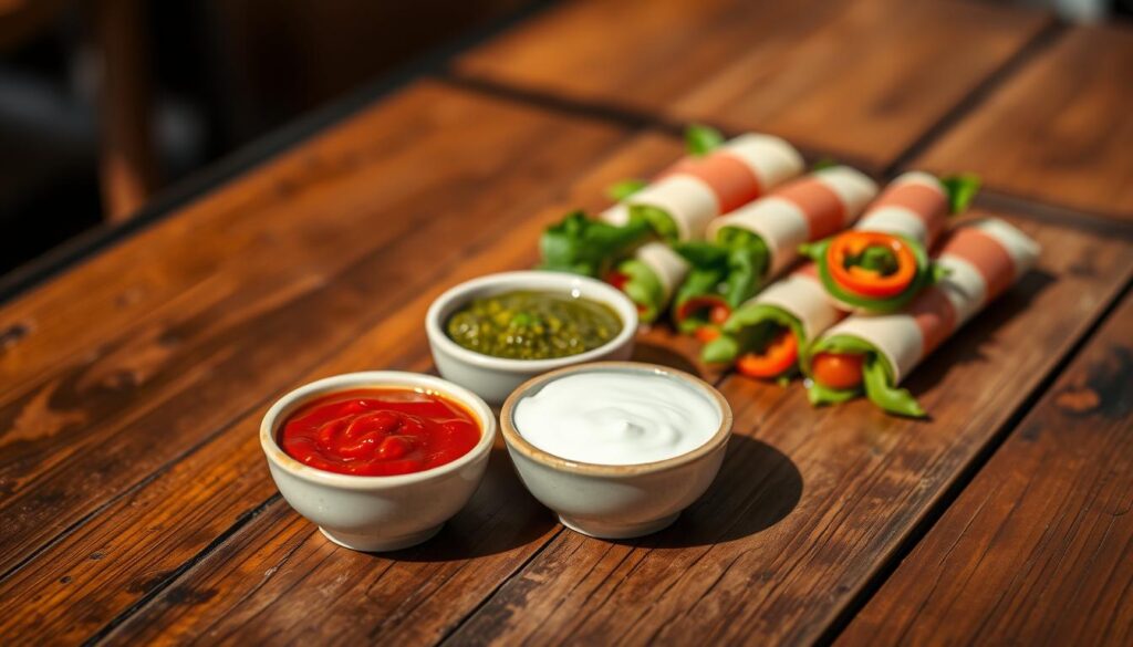 dipping sauces for Italian Caprese Spring Rolls