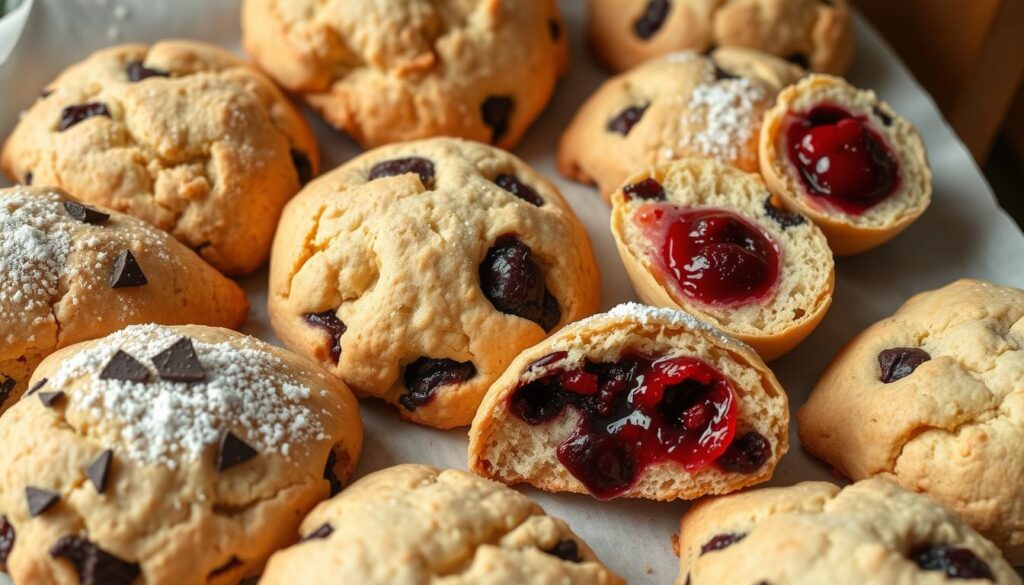 homemade chocolate cherry scone variations
