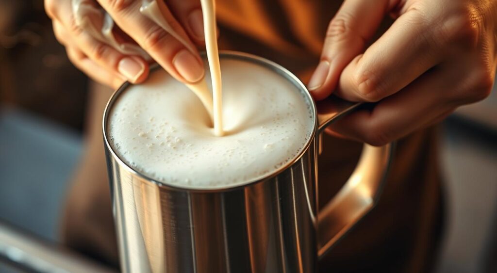 oat milk frothing