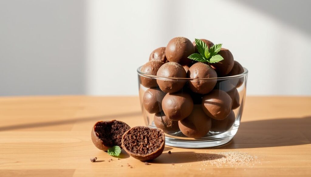 storing healthy chocolate tahini energy balls