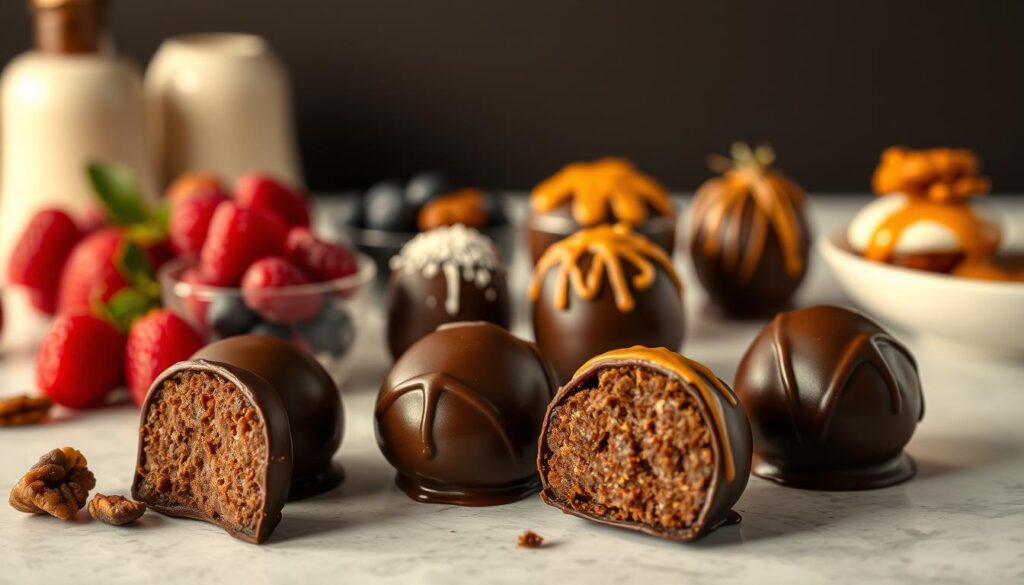 unique dessert ideas with chocolate chili truffles